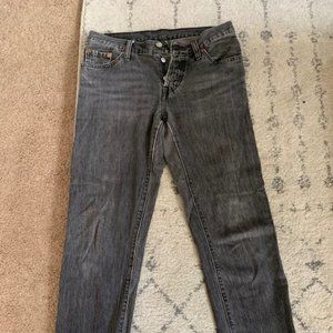 Levi's | Grey Boyfriend 501's | 24/32